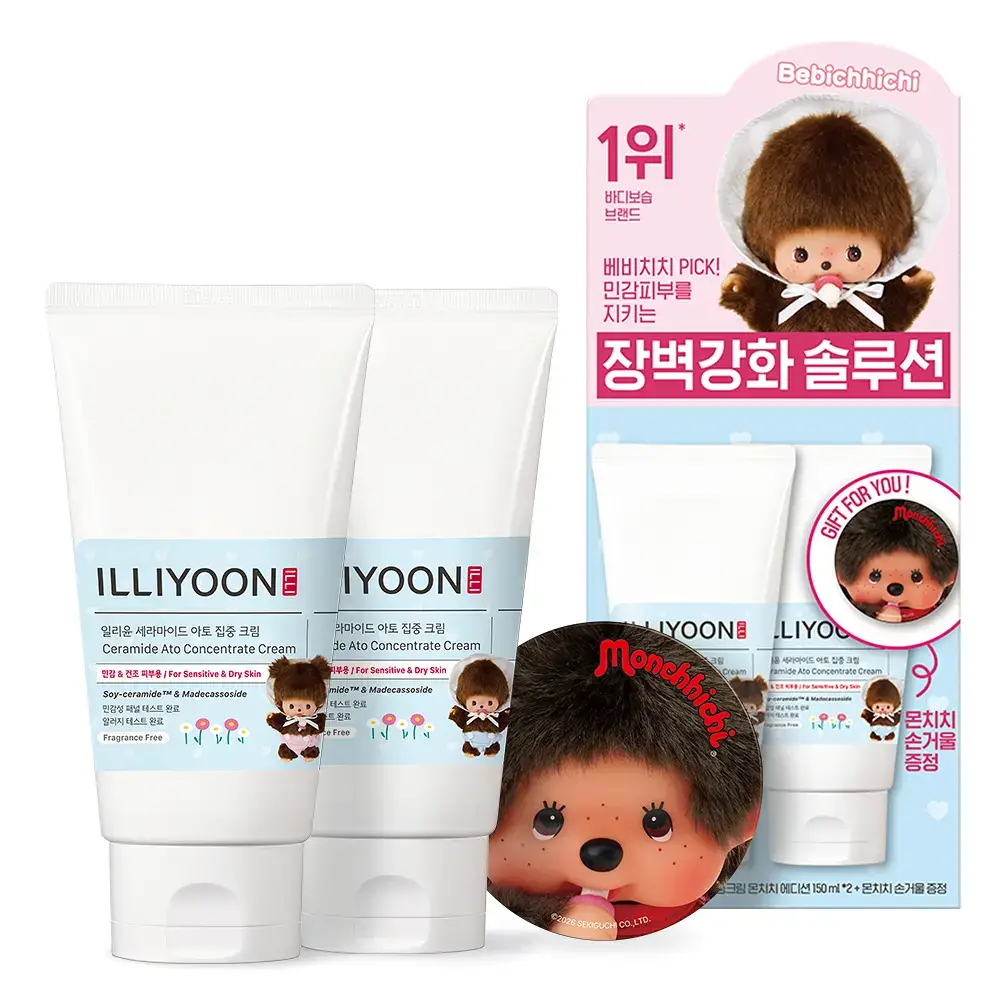 일리윤 세라마이드아토 집중크림 몬치치 한정에디션(150ml*2+한정굿즈 기획)