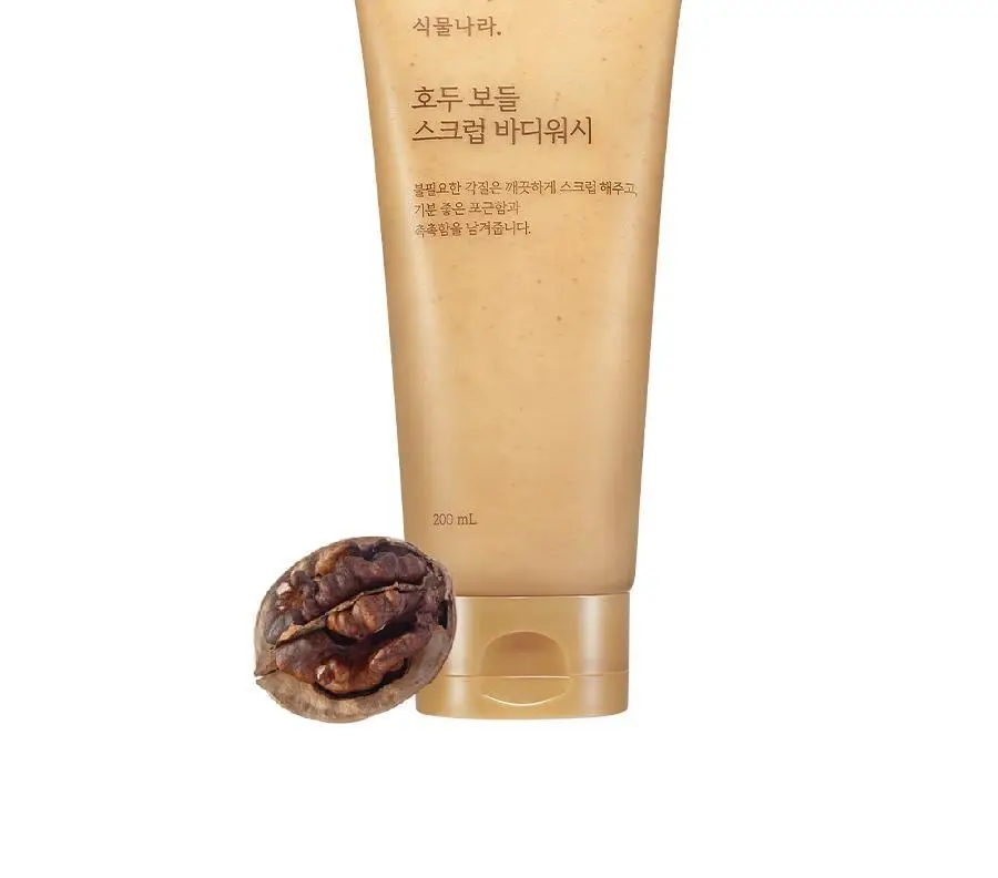 식물나라 호두 보들 스크럽 바디워시 200mL 상세페이지 4