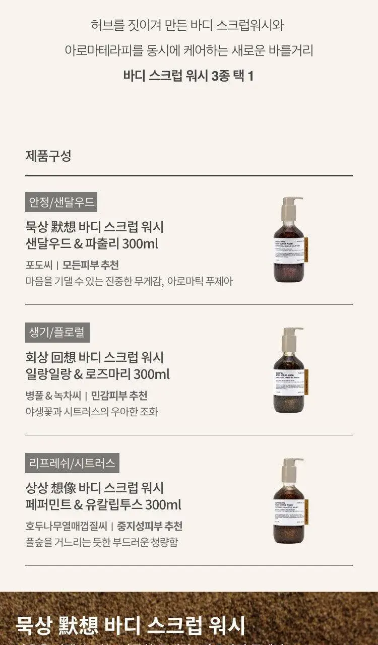 톤28 바디 스크럽 워시 300ml 2종 택1 (샌달우드/일랑일랑) 상세페이지 4