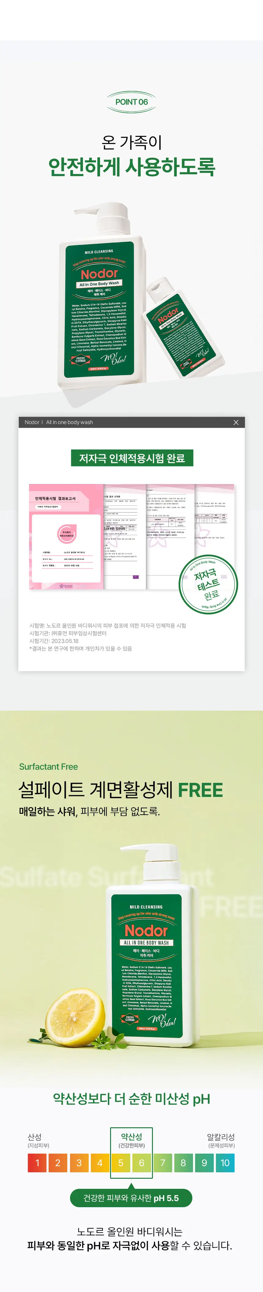 노도르 오도르 클리어 올인원 바디워시 460ml 상세페이지 25