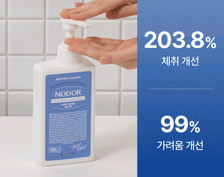 노도르 프레쉬 모이스춰 바디워시 460ml 상세페이지 16