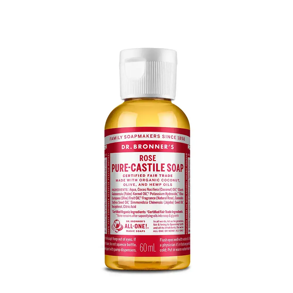 닥터브로너스 로즈 퓨어 캐스틸 솝 60ml