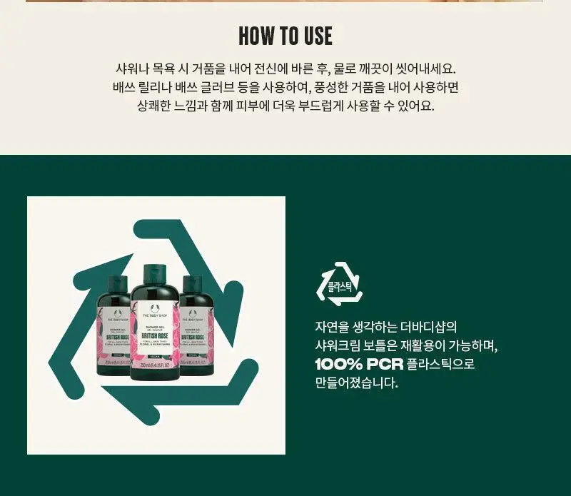 더바디샵 브리티쉬 로즈 샤워젤 250ml 상세페이지 3