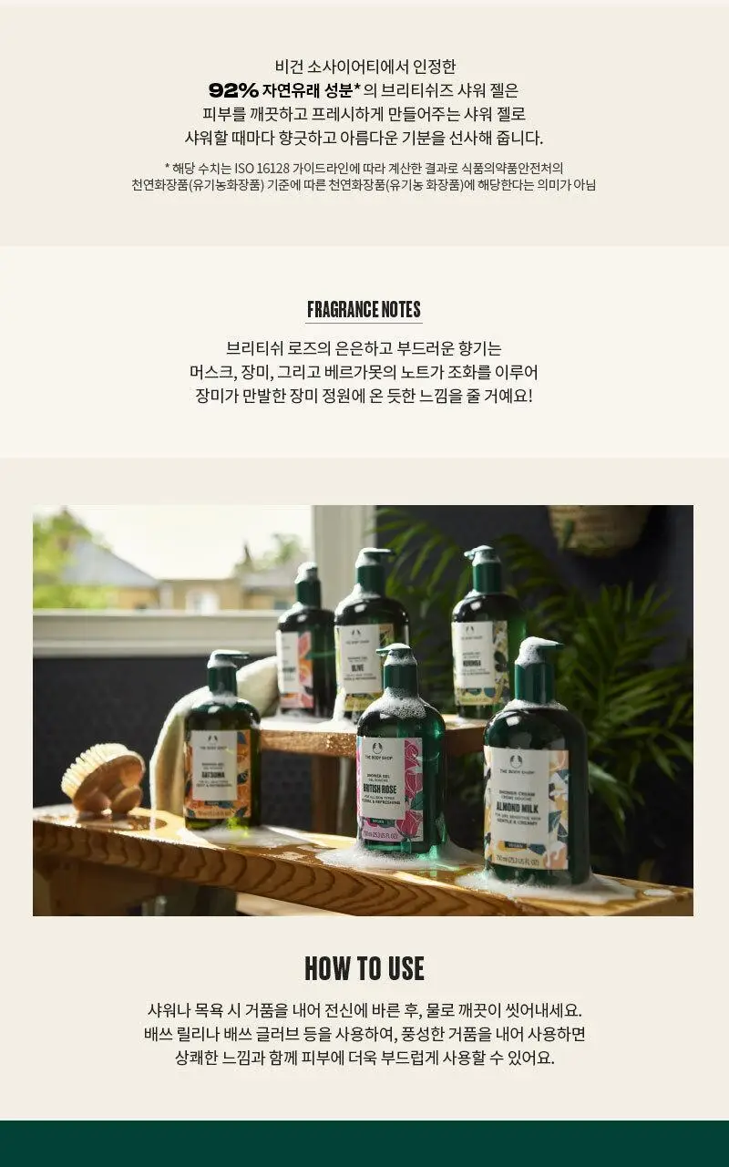 더바디샵 브리티쉬 로즈 샤워젤 750ml 상세페이지 2