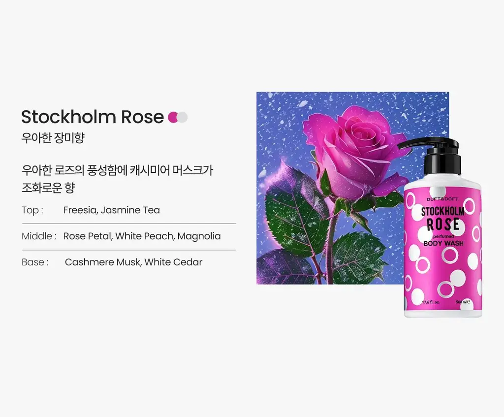 더프트앤도프트 스톡홀름로즈 바디워시 500ml 상세페이지 8