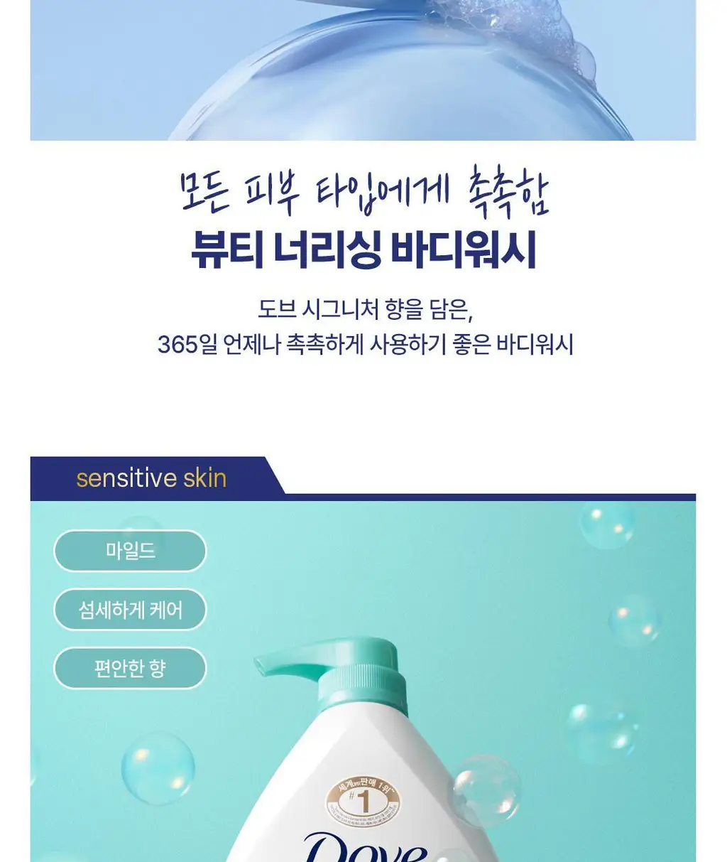 도브 바디워시 1000G 6종 택1 상세페이지 16