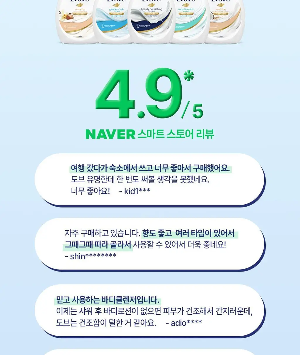 도브 바디워시 1000G 6종 택1 상세페이지 34