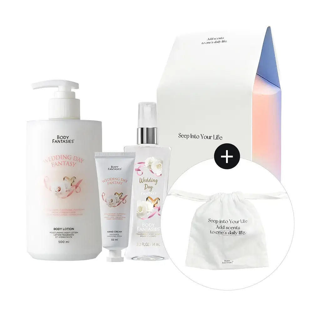 바디판타지 기프트 세트 (로션500ml+핸드크림50ml+미스트94ml+파우치) 2종 중 택1