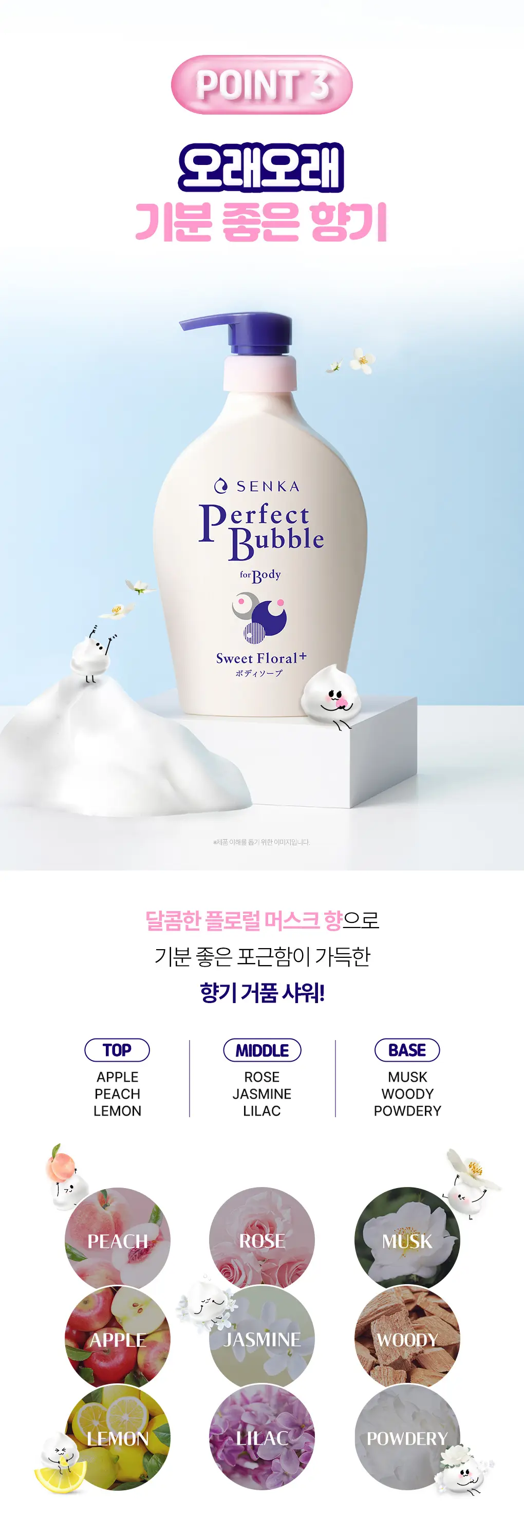 센카 퍼펙트 버블 포 바디 스위트 플로럴(N) 상세페이지 4