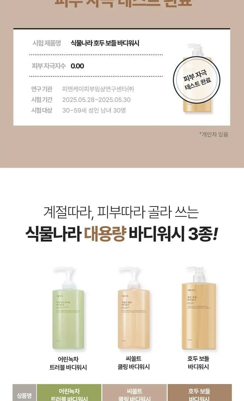 식물나라 대용량 바디워시 1000mL 3종 중 택 1 상세페이지 10