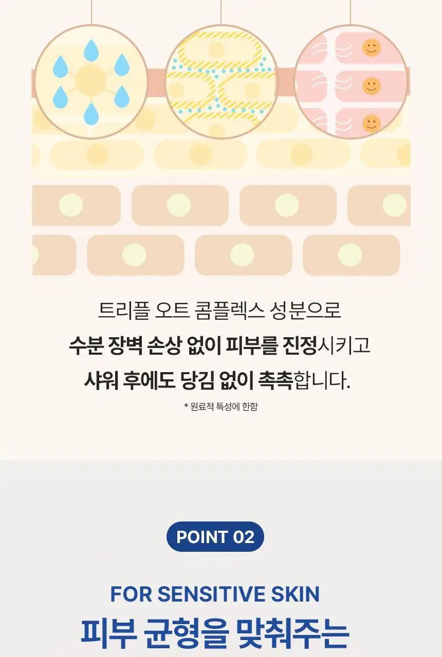 아비노 바디워시 532ml 4종 택1 (무향/라벤더향/자몽향/데일리) 상세페이지 7