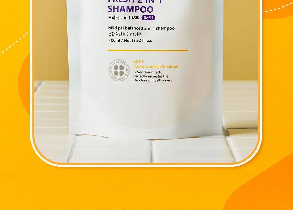 아토팜 키즈 프레쉬 2in1 샴푸 400ml 리필 상세페이지 2