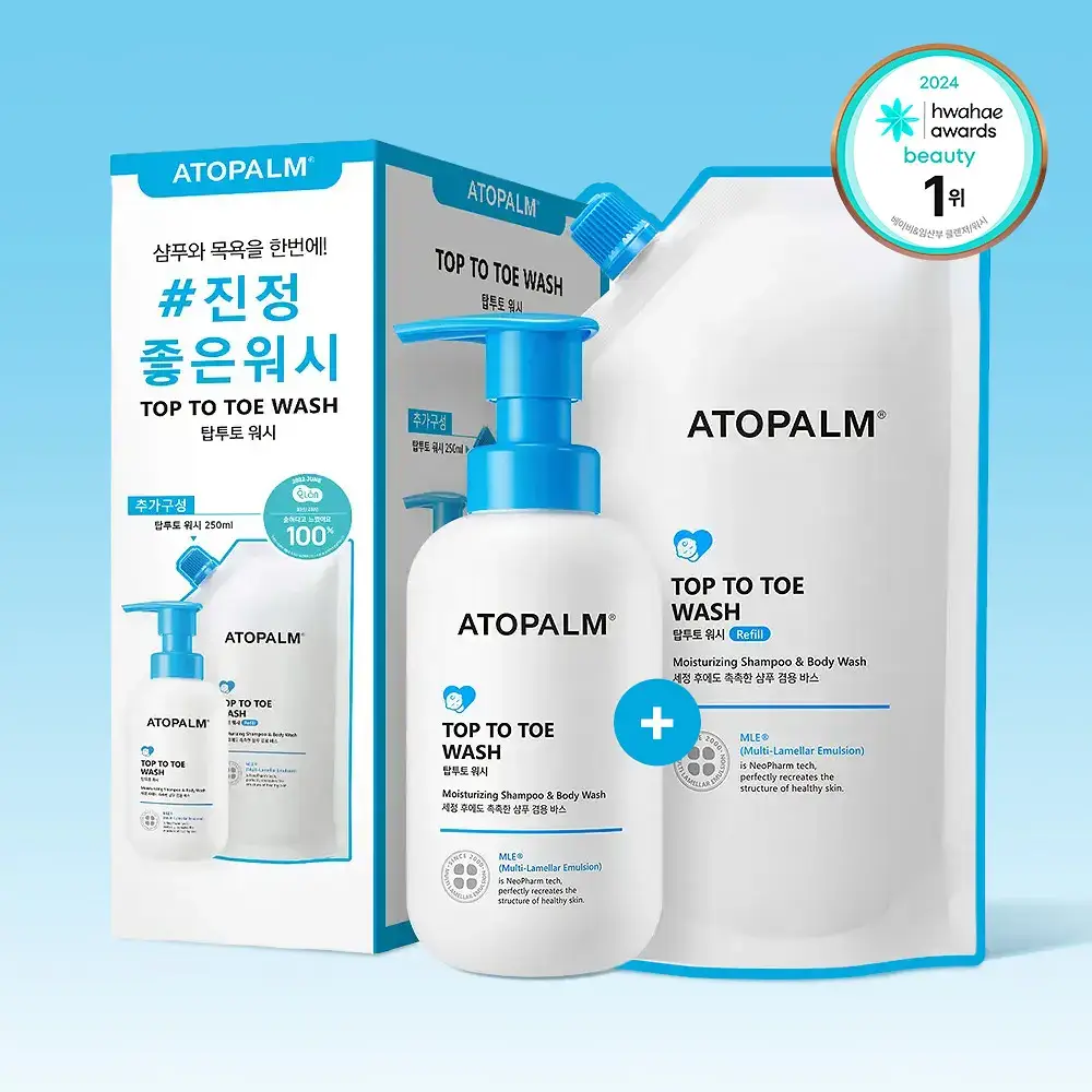 아토팜 탑투토 워시 300ml 기획(300ml+리필250ml)