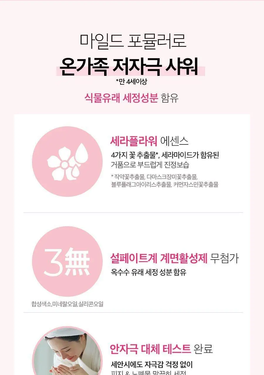 온더바디 오가니스트 핑크솔트 바디워시 900g (로즈/민트) 상세페이지 4