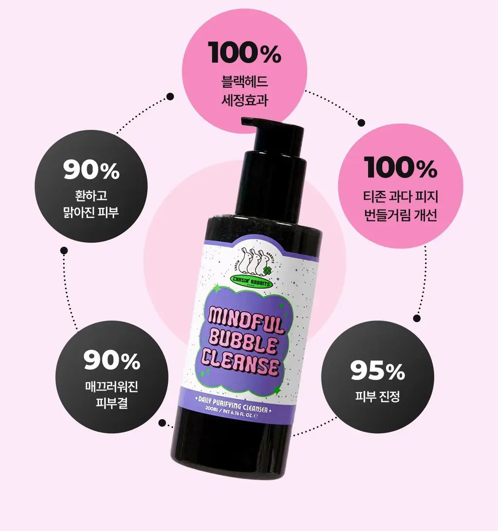 체이싱래빗 마인드풀버블 클렌저 200ml 상세페이지 5