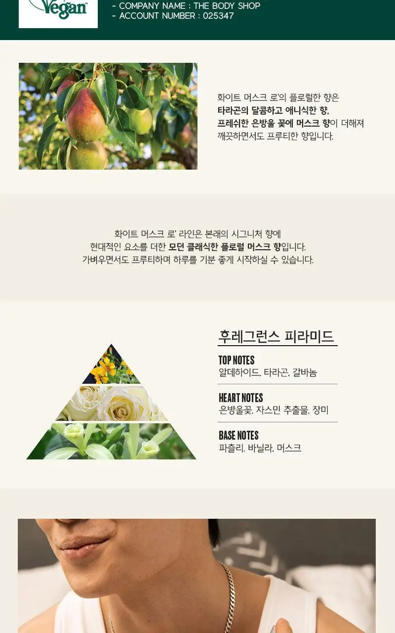 더바디샵 화이트 머스크 로 후레그런스 바디 미스트 100ml 상세페이지 2