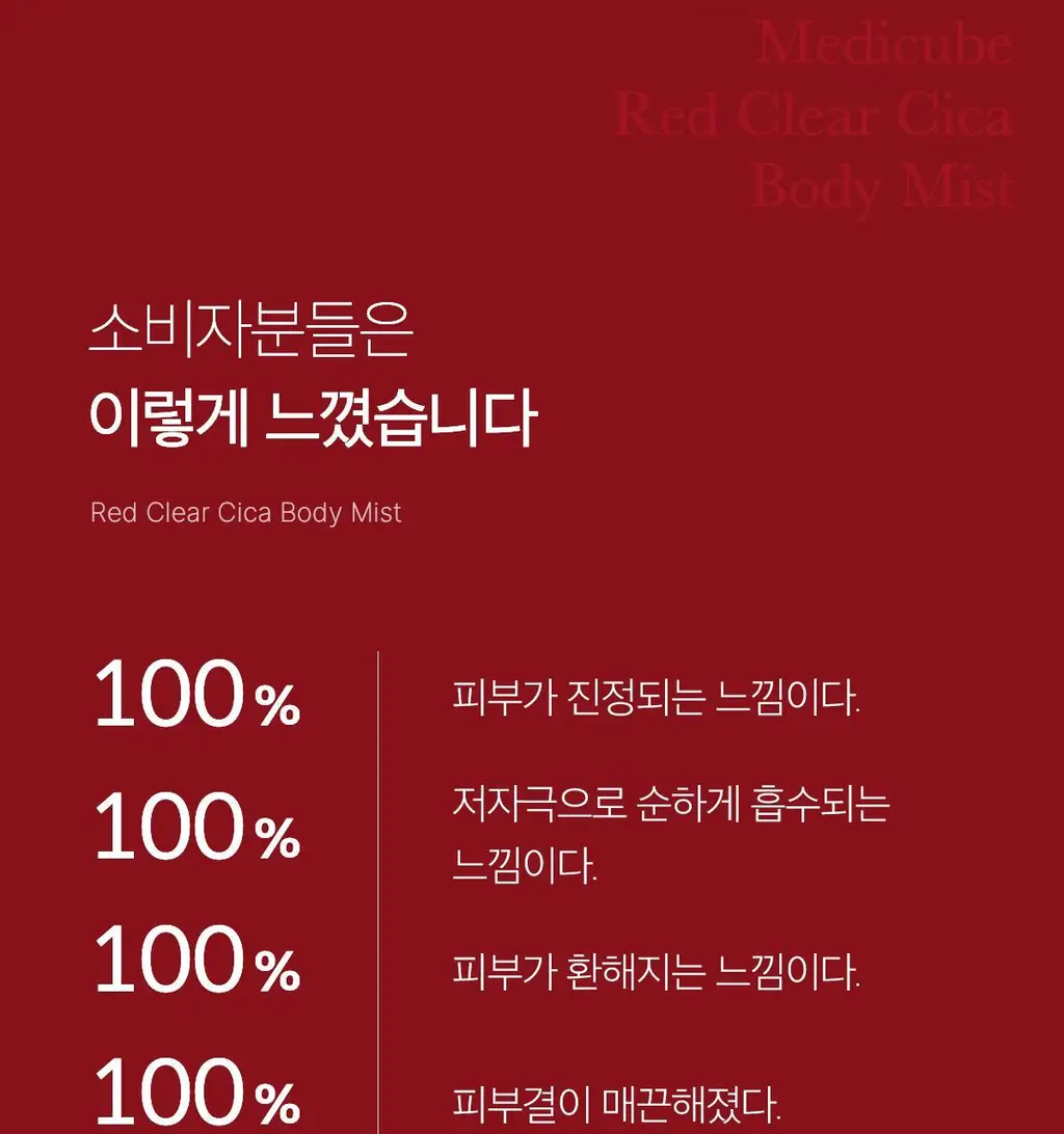 메디큐브 레드 클리어 시카 바디미스트 200ml 상세페이지 11