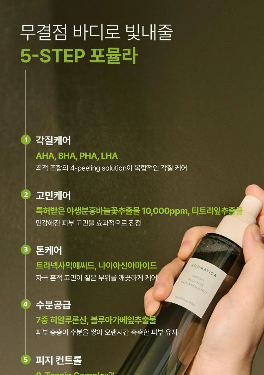 아로마티카 인스피릿 바디미스트 바질 앤 버가못 120ml 상세페이지 13