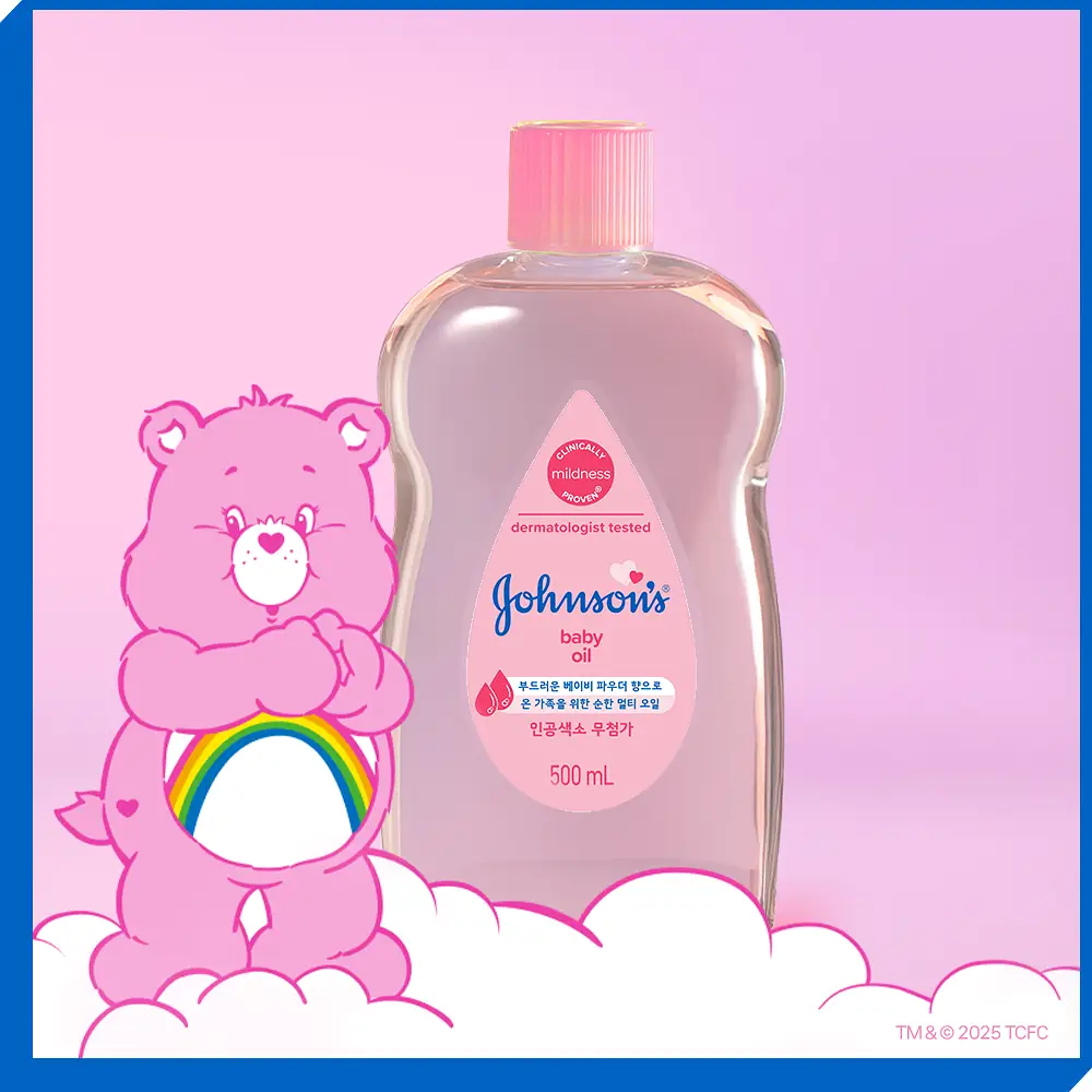 존슨즈베이비 레귤러 오일 500ml (핑크)