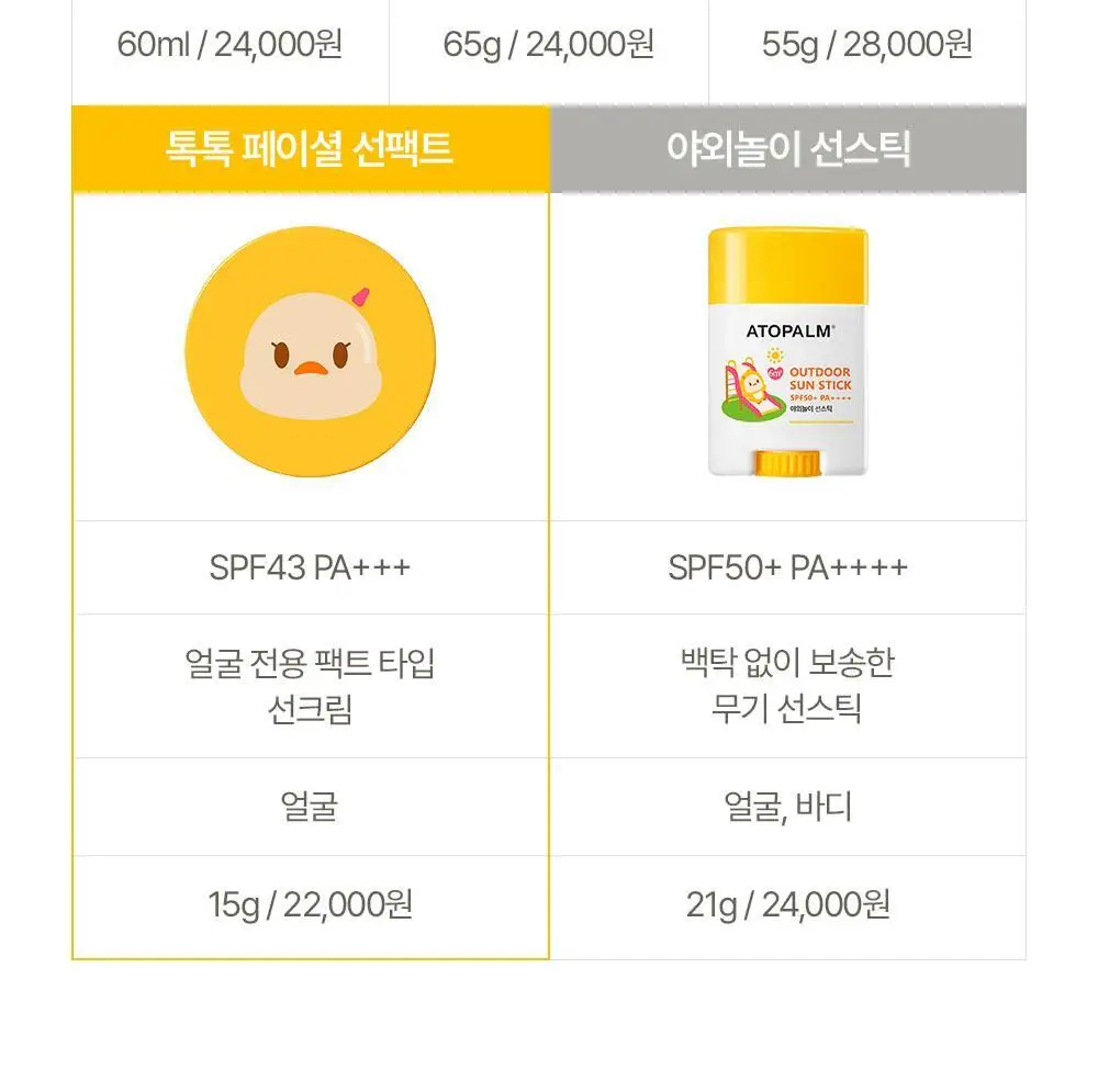 아토팜 톡톡 페이셜 선팩트 15g 본품/리필 2종 택1 상세페이지 39