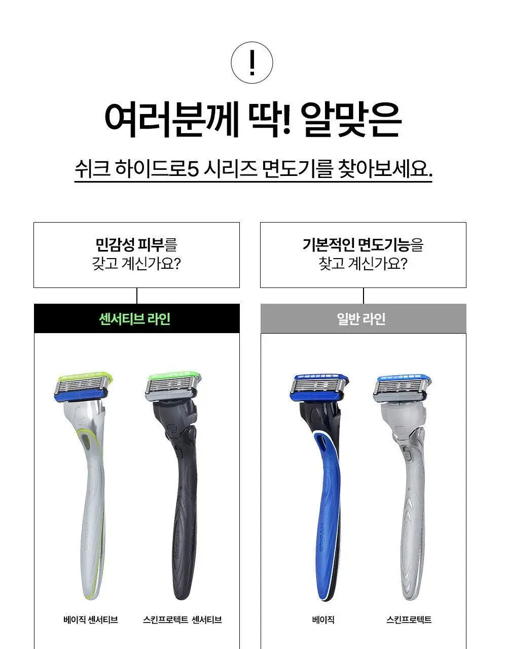 쉬크 하이드로5 면도기 + 날 2입 상세페이지 18