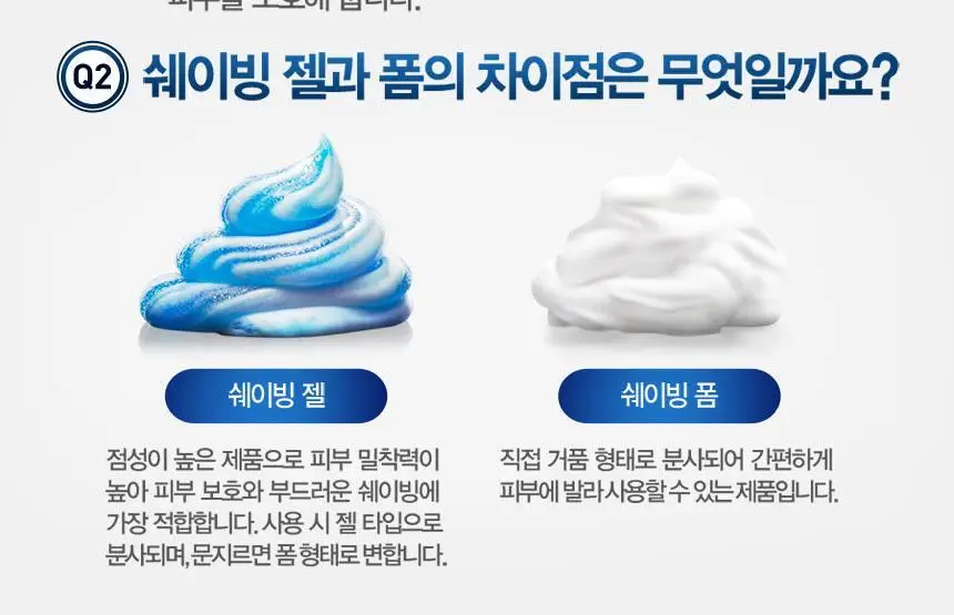 질레트 스킨텍 쉐이빙 폼 245g 상세페이지 2