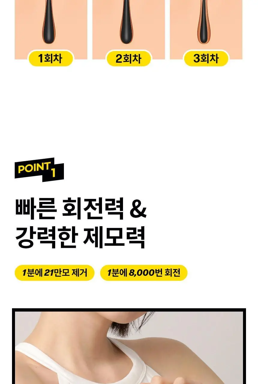 고릴라왁싱 프리미엄 모근제거기 바디트리머 3000V 상세페이지 12