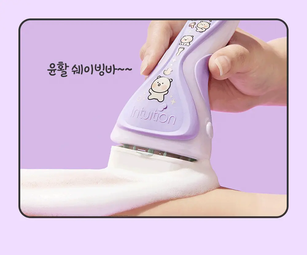 쉬크 인튜이션 버라이어티 곰돌찡/토끼찡 에디션 제모기 2종 택1(기+날4입) 상세페이지 11