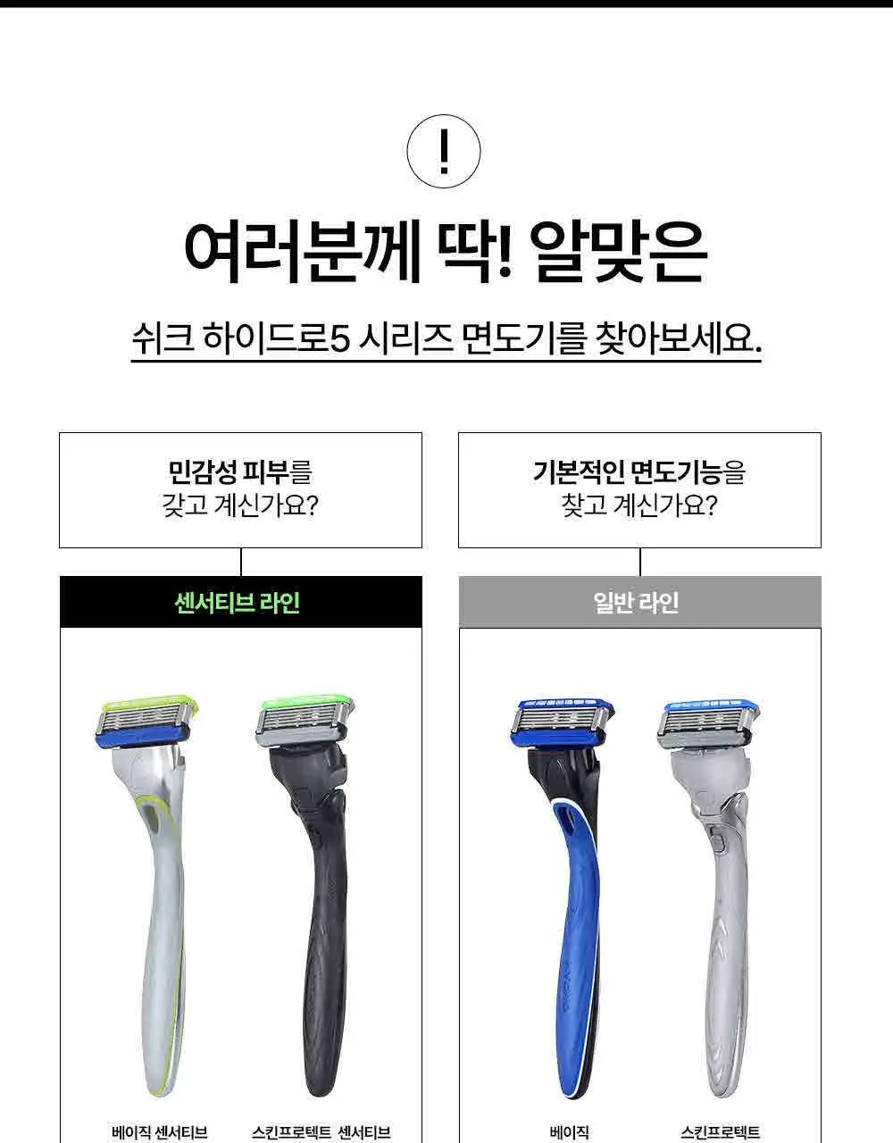 쉬크 하이드로5 면도기1+날13입+보호캡1 상세페이지 18