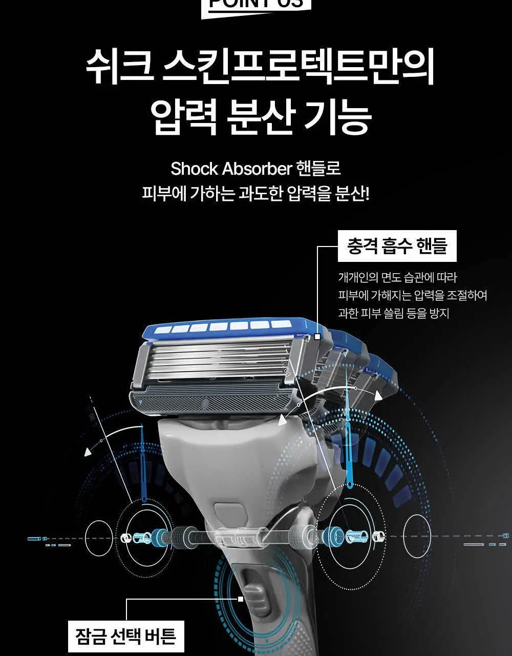쉬크 하이드로5 스킨프로텍트 면도날 4입 상세페이지 14