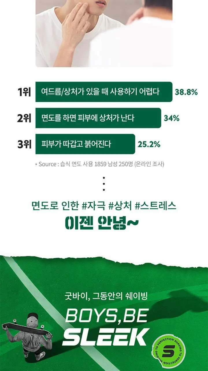 슬릭 엣지 면도기 기획 (핸들+7입날+애프터로션 50ml) 상세페이지 4