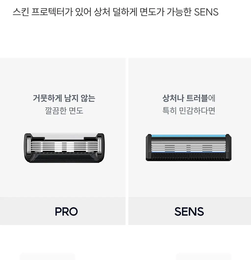 와이즐리 5중날 PRO 면도기 (미드나이트 네이비) 상세페이지 4