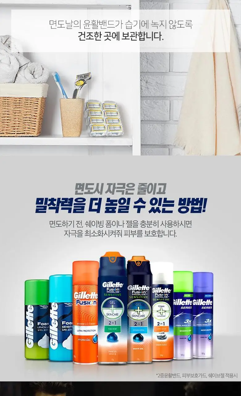 질레트 마하3 터보 면도날 8입 상세페이지 6