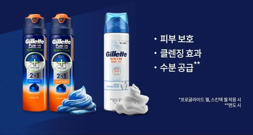 질레트 스킨텍 매뉴얼 면도기 (핸들+2입날) 상세페이지 8