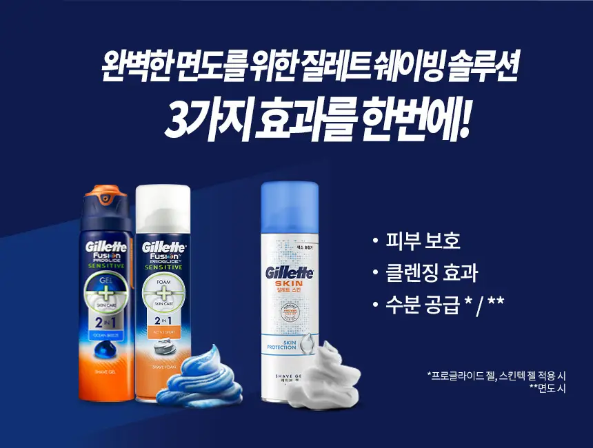 질레트 퓨전 매뉴얼 면도기(핸들 +2입날) 상세페이지 6