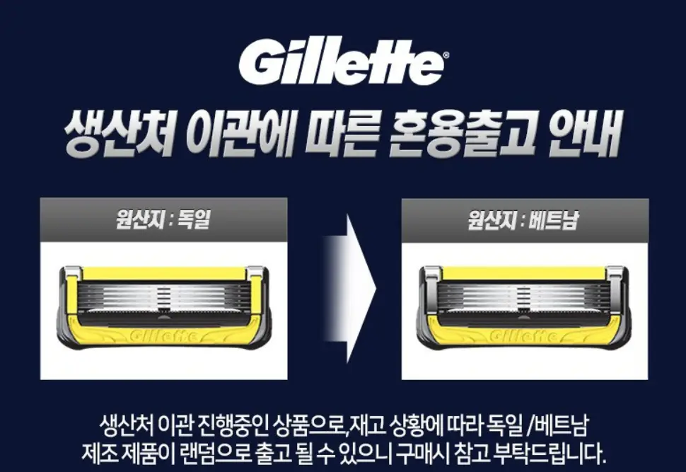 질레트 프로쉴드 옐로우 파워 면도기+7입날 상세페이지 3