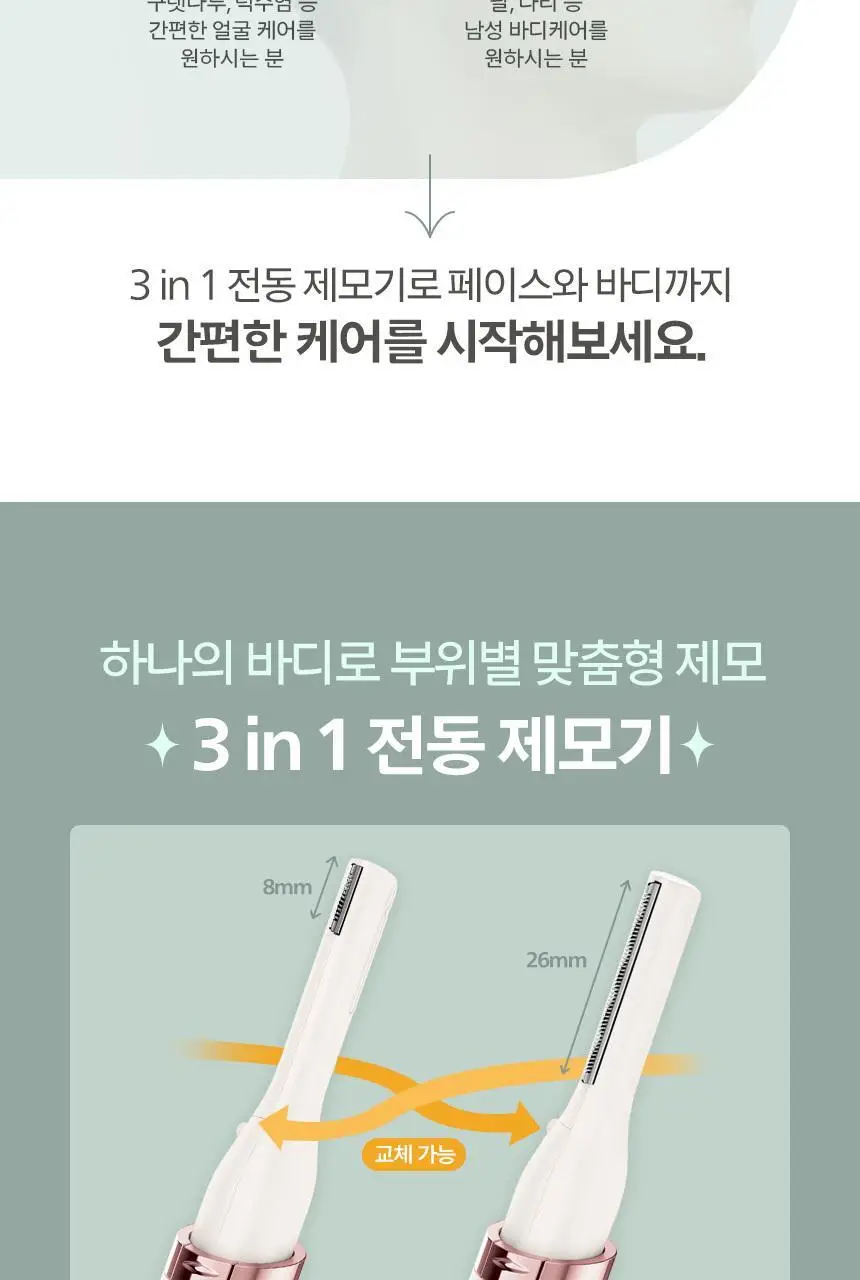 필립스 3 in1 전동제모기 HP6393 상세페이지 5
