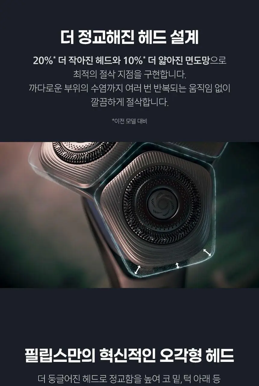 필립스 i9000 시리즈 전기면도기 (XP9205/95) 상세페이지 9