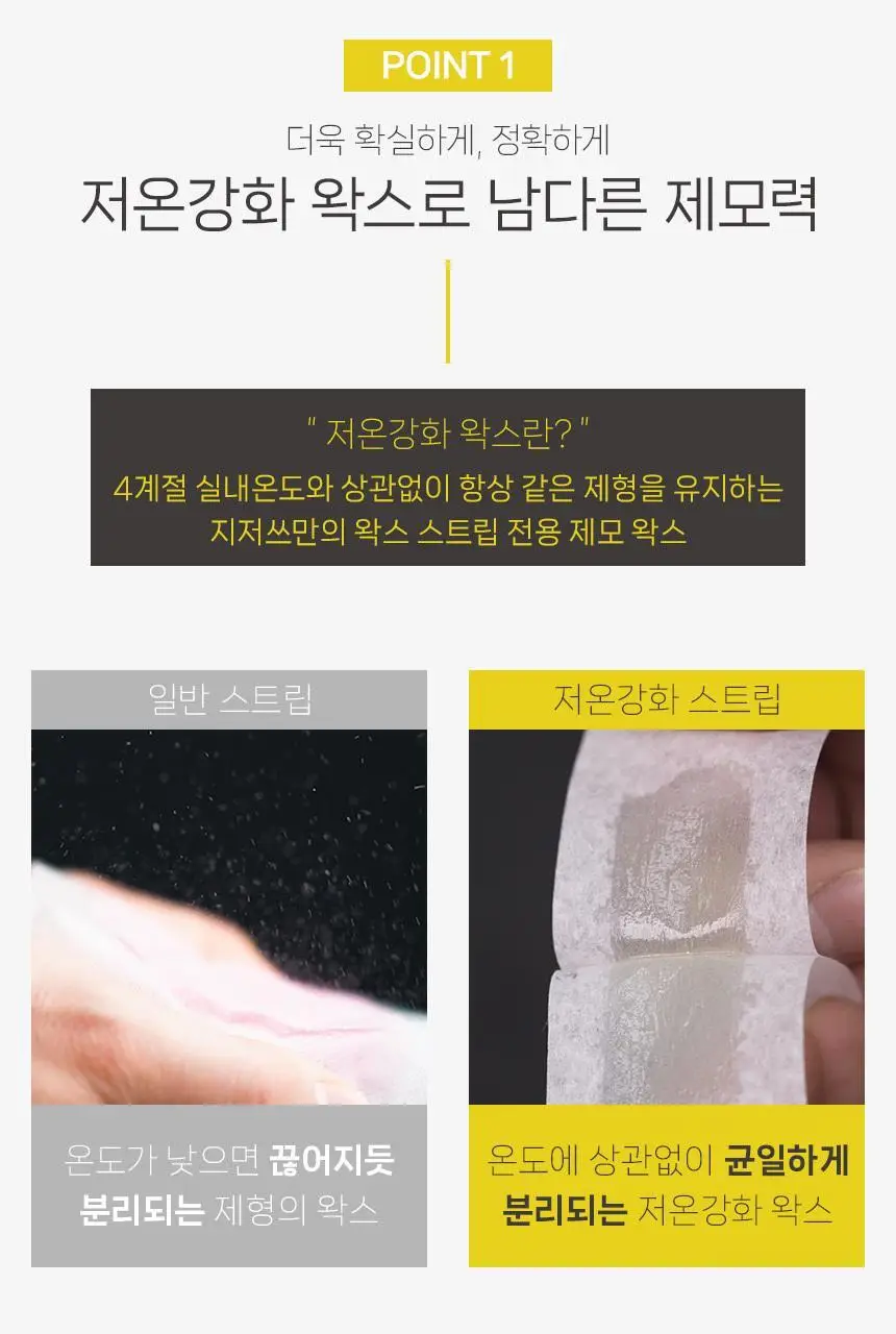지저쓰 왁스 스트립 페이스 20매 (+피니싱와이프 6매 증정) 상세페이지 6