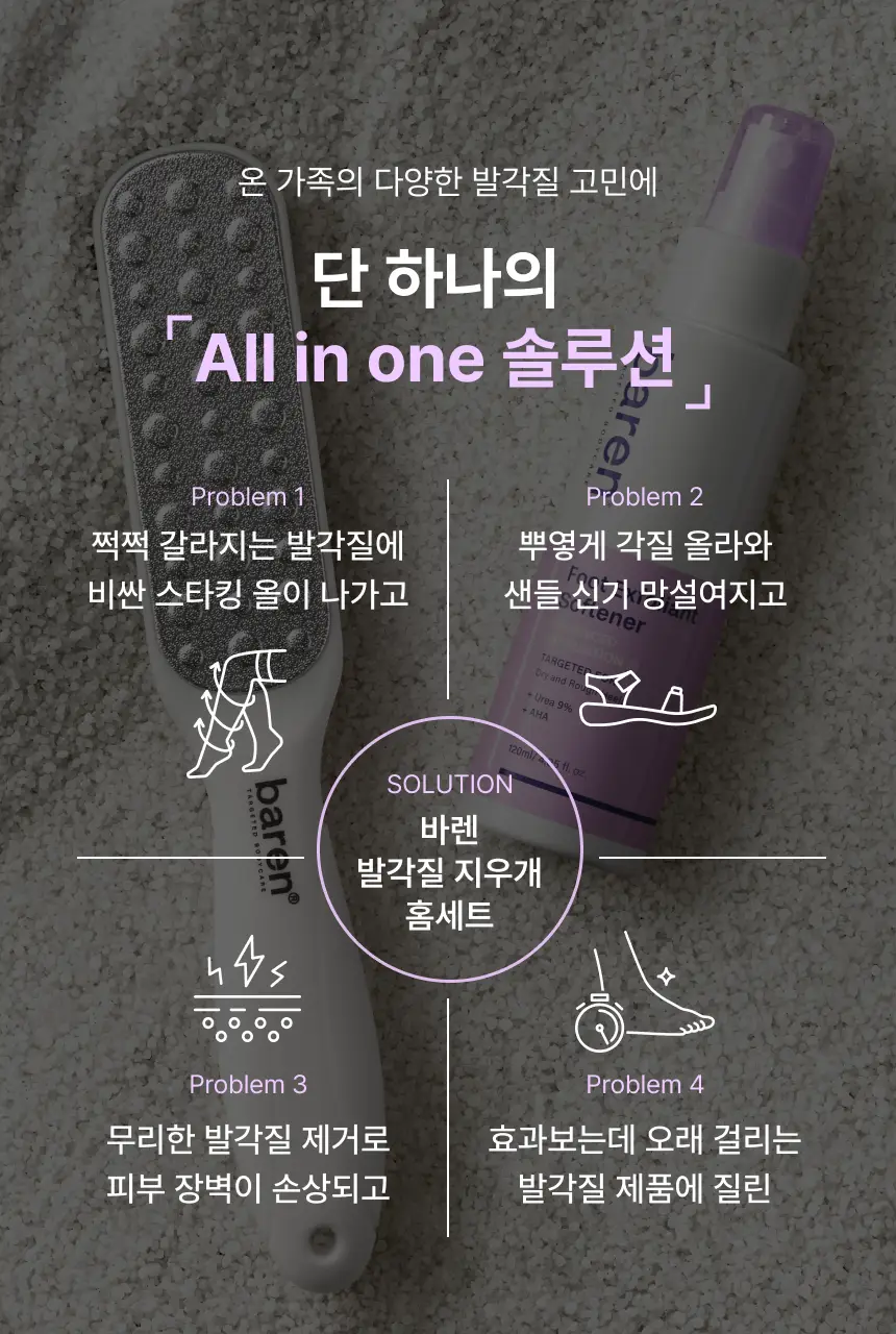 바렌 발각질지우개 풋 소프트너(연화제) 120ml (온) 상세페이지 8