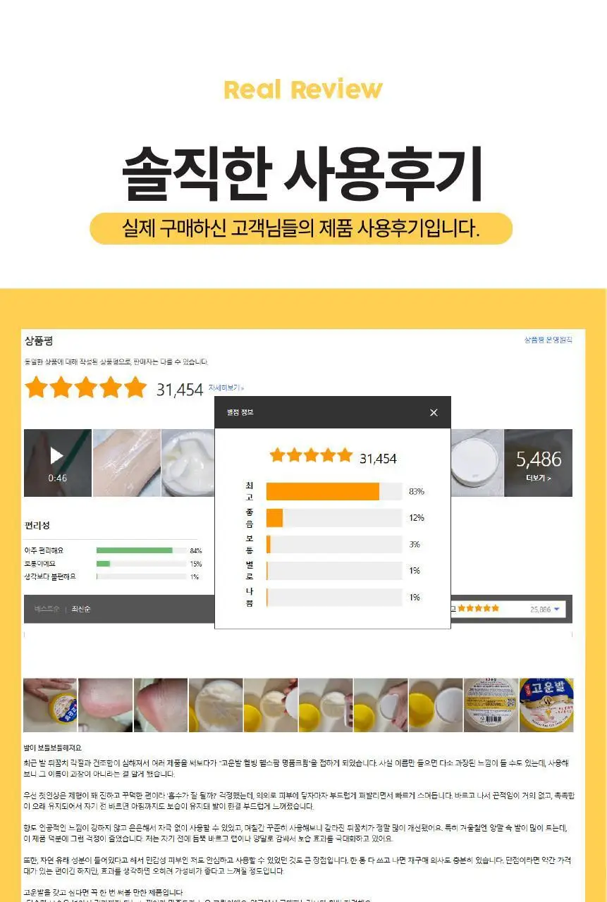 고운발 웰빙헬스 명품고운발 크림 110g 상세페이지 4