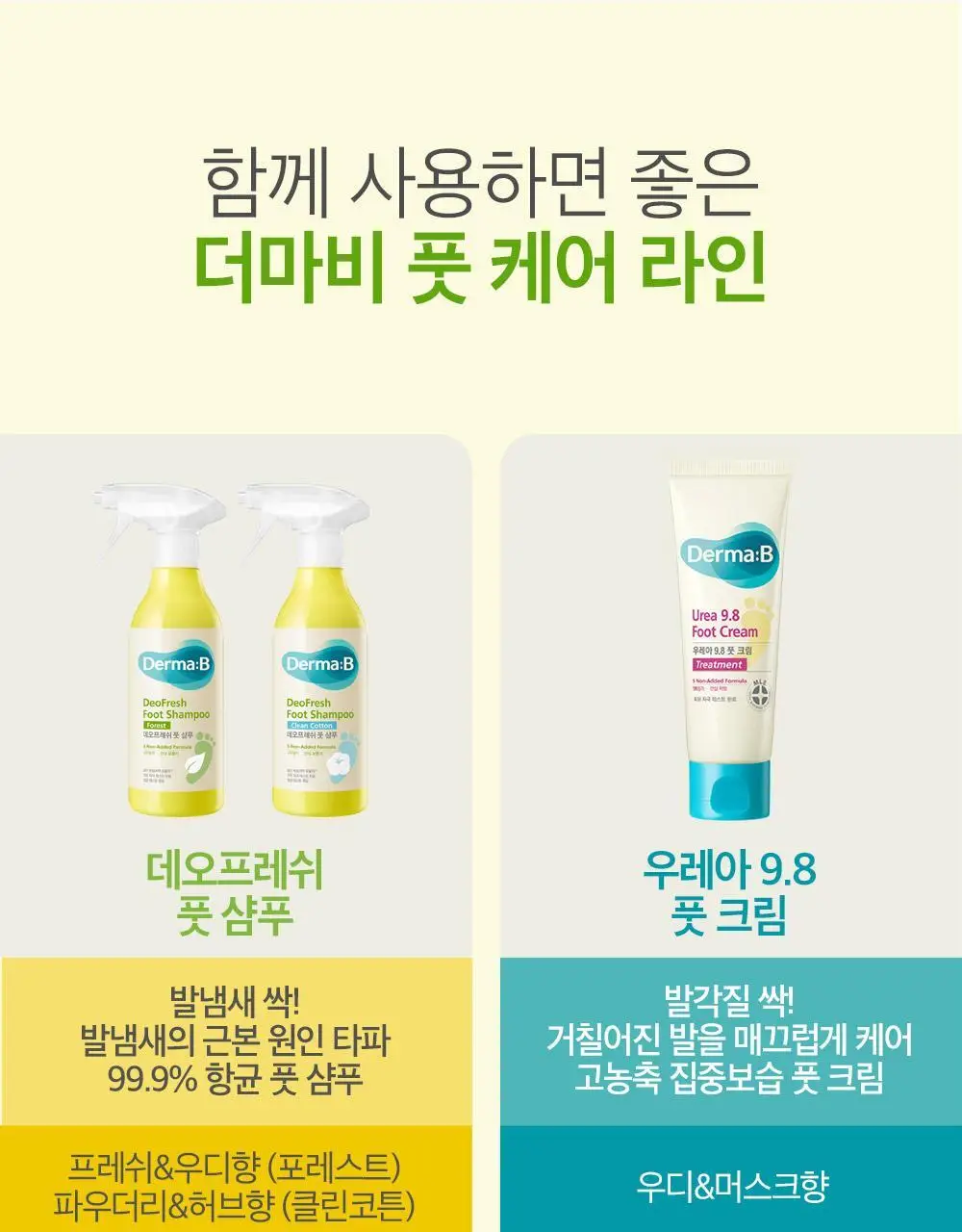 더마비 데오 프레쉬 풋샴푸 400ml 3종 택 1 (쿨라임/클린코튼/포레스트) 상세페이지 23