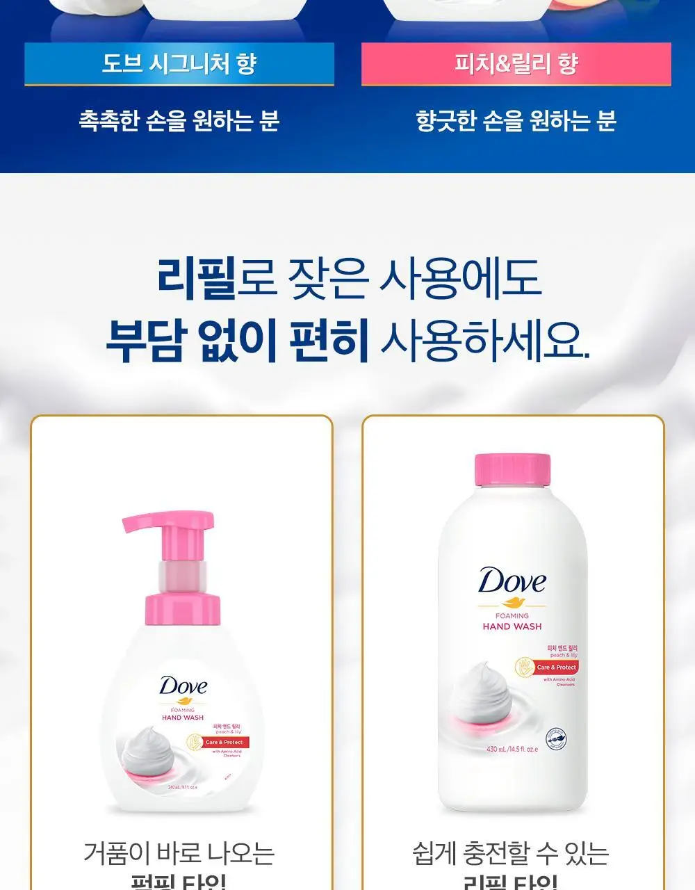 도브 딥모이스처 포밍 핸드워시 240ml 상세페이지 6