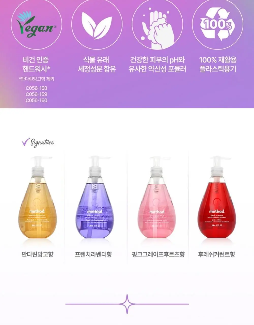 메소드 고보습 핸드워시 354ml 4종 택1 상세페이지 3