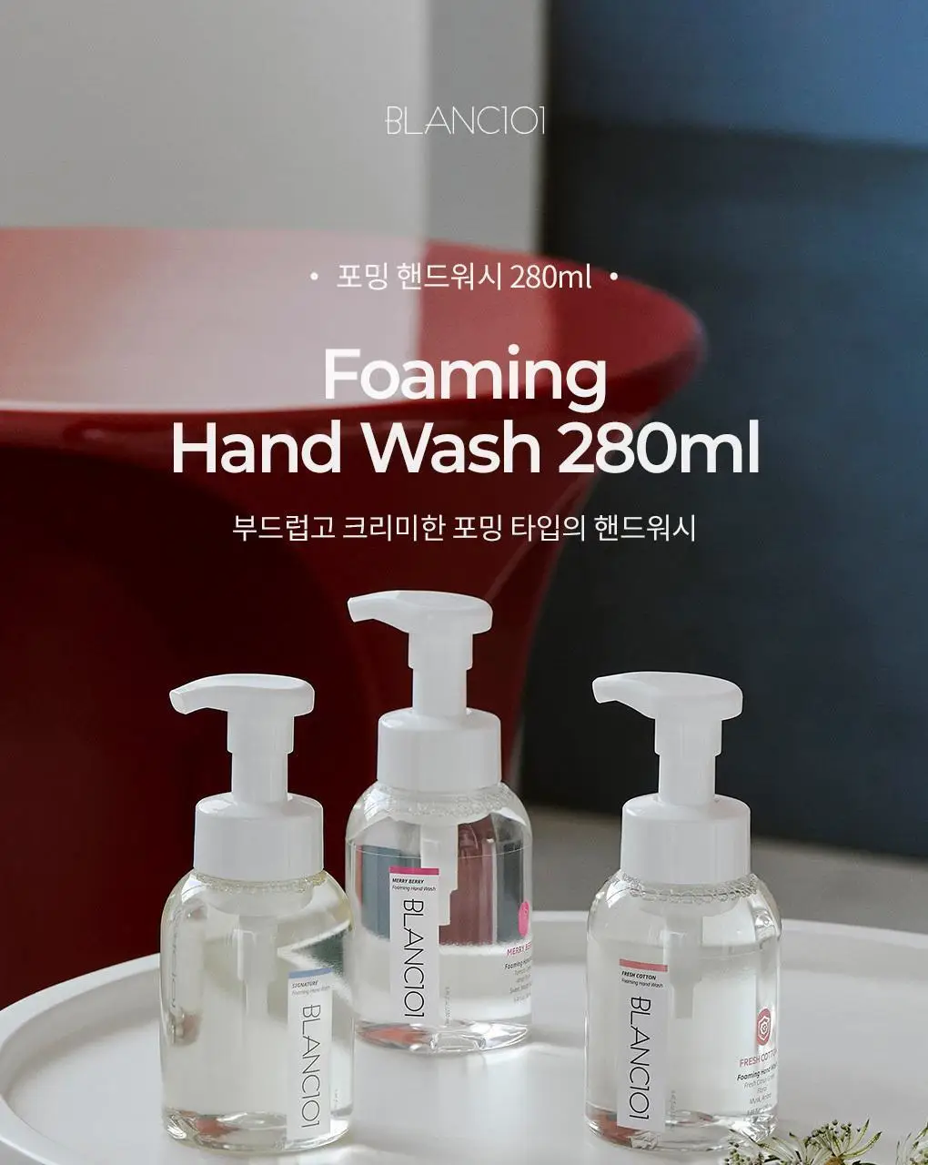 블랑101 포밍 핸드워시 메리베리 280mL 상세페이지 6