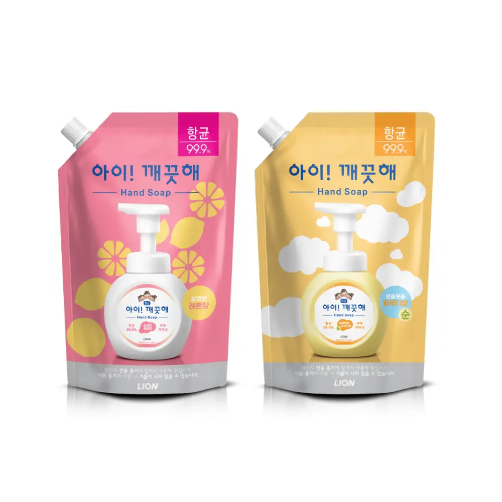 아이깨끗해 핸드워시 리필 600ml 2종 택1 (순/레몬)