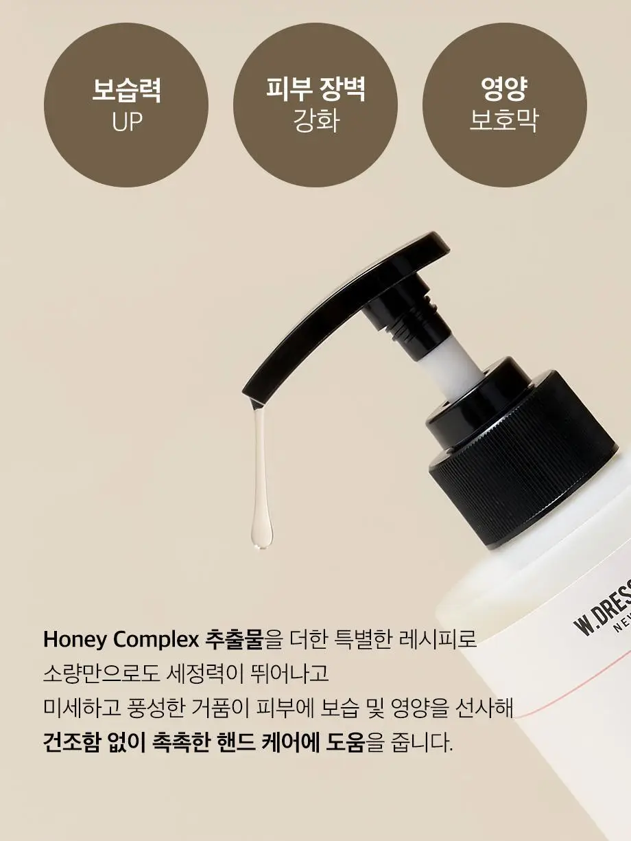 W.DRESSROOM 퍼퓸 핸드워시 280ml (에이프릴코튼, 피치블러썸, 플라워샵) 상세페이지 6