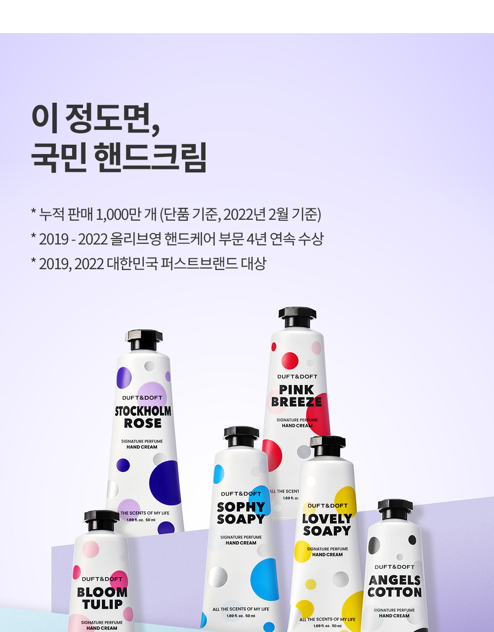 더프트앤도프트 시그니처 퍼퓸 핸드크림 소피소피 50ml 1+1 기획 (2510) 상세페이지 13
