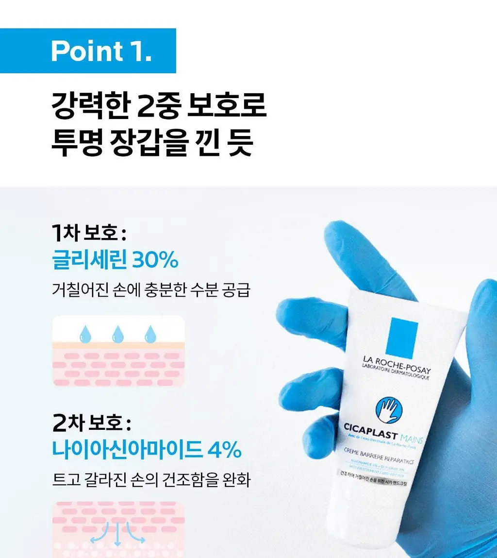 라로슈포제 시카플라스트 데일리 핸드 트리트먼트 크림 상세페이지 8