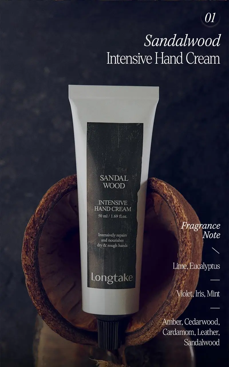 롱테이크 핸드크림 50ML(샌달우드/블랙티앤피그) 상세페이지 3